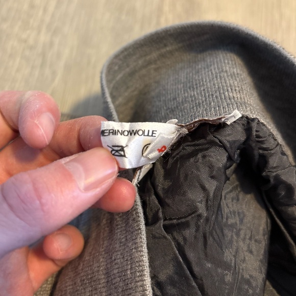 Dr. Haider Petkov Made in Vienna Fine Merino Wool Grey Pencil Midi Skirt - Picture 3 of 9